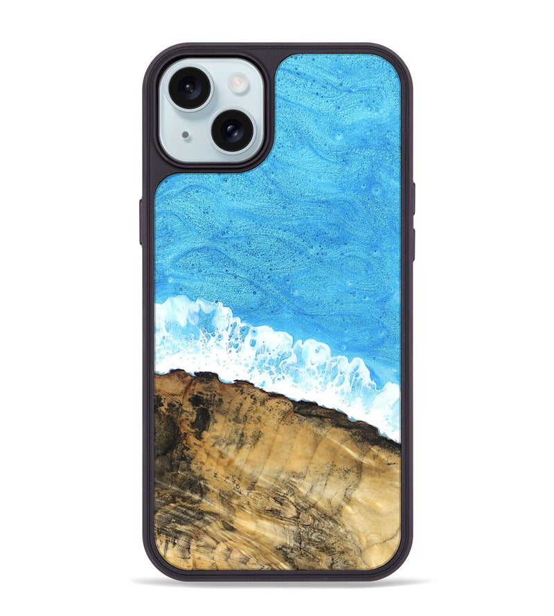iPhone 15 Plus Wood Phone Case - Emerald (Coastal, 831086)