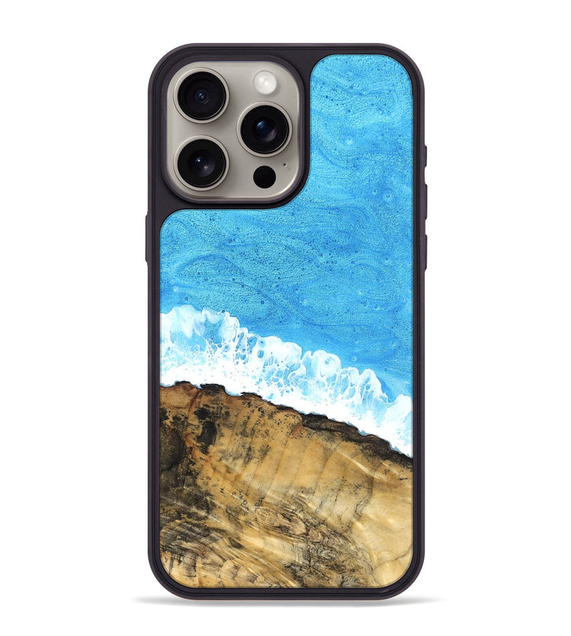 iPhone 15 Pro Max Wood Phone Case - Emerald (Coastal, 831086)