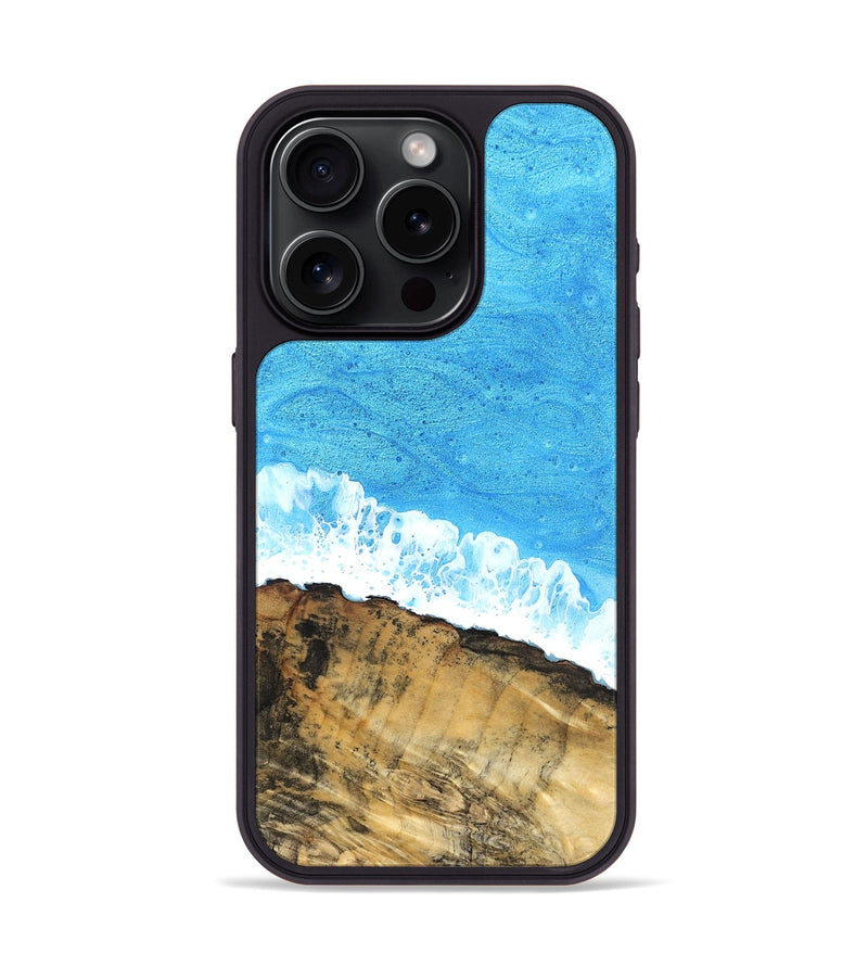 iPhone 15 Pro Wood Phone Case - Emerald (Coastal, 831086)