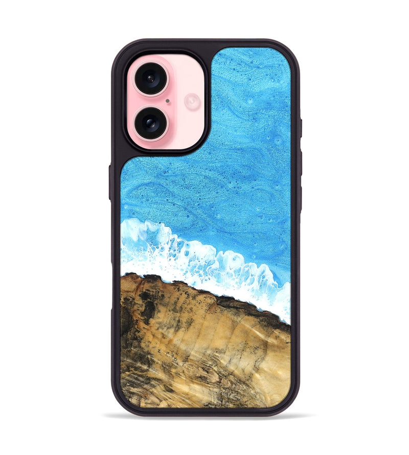 iPhone 16 Wood Phone Case - Emerald (Coastal, 831086)