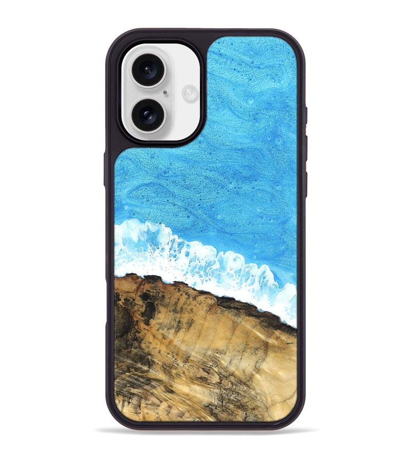 iPhone 16 Plus Wood Phone Case - Emerald (Coastal, 831086)