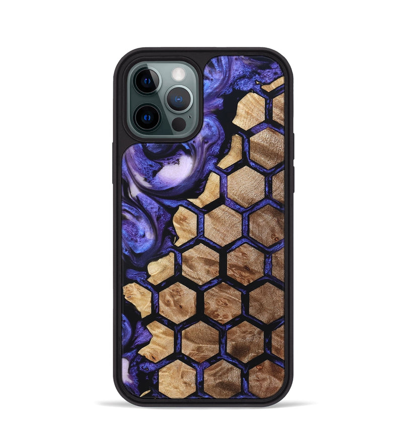 iPhone 12 Pro Wood Phone Case - Izan (Pattern, 831111)