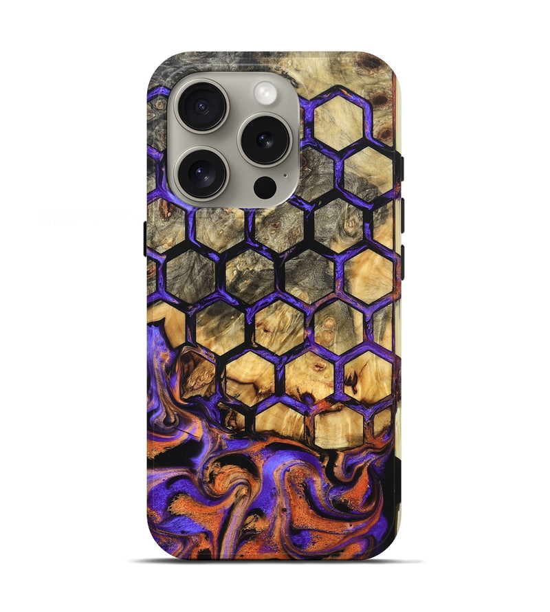 iPhone 16 Pro Wood Live Edge Phone Case - Joretta (Pattern, 831113)