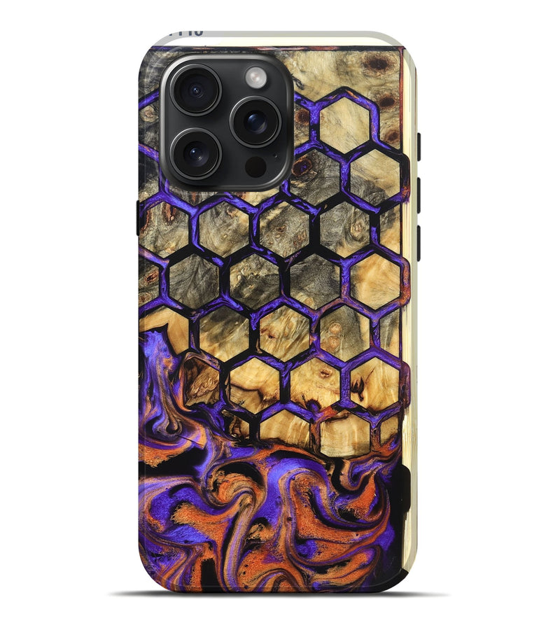 iPhone 16 Pro Max Wood Live Edge Phone Case - Joretta (Pattern, 831113)