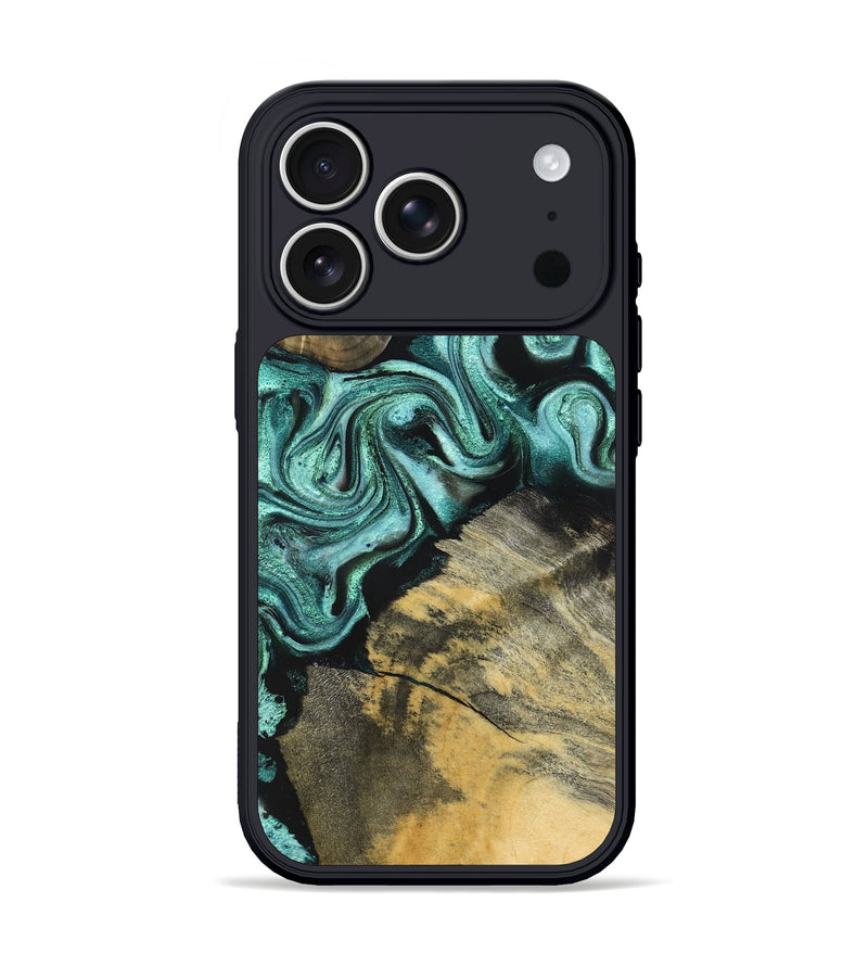 iPhone 17 Pro Wood Phone Case - Stacy (Green, 831124)
