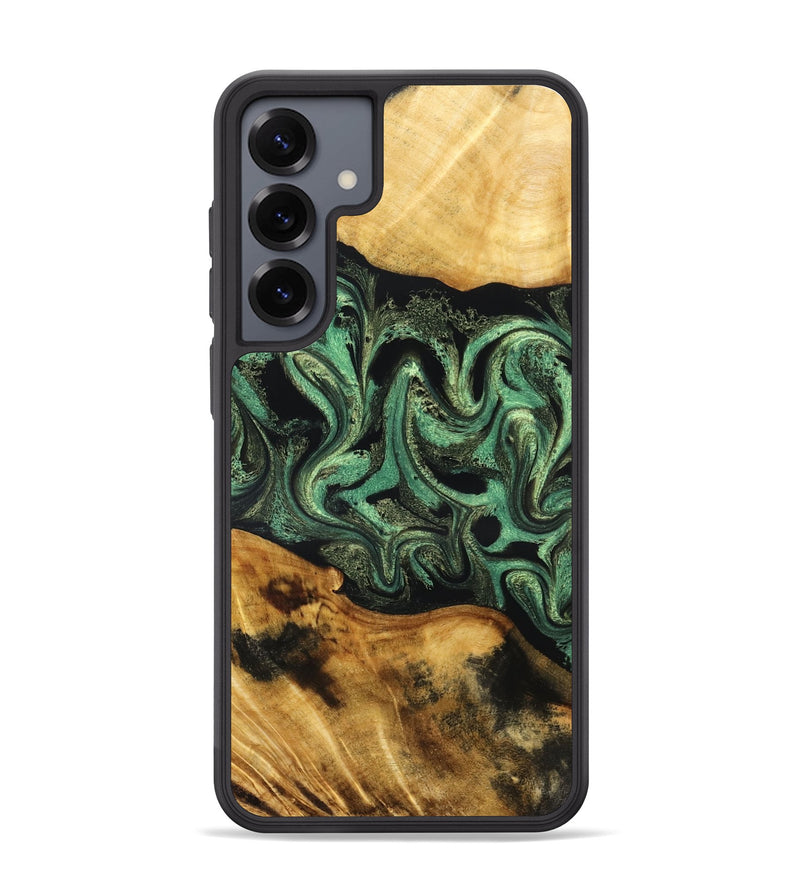 Galaxy S25 Plus Wood Phone Case - Alvie (Green, 831125)