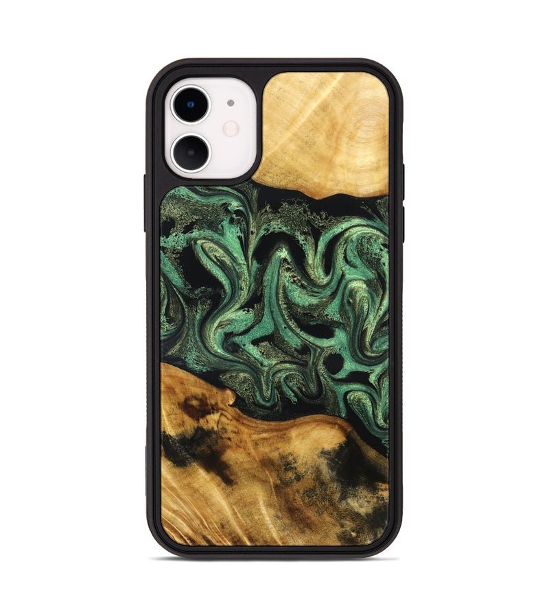 iPhone 11 Wood Phone Case - Alvie (Green, 831125)