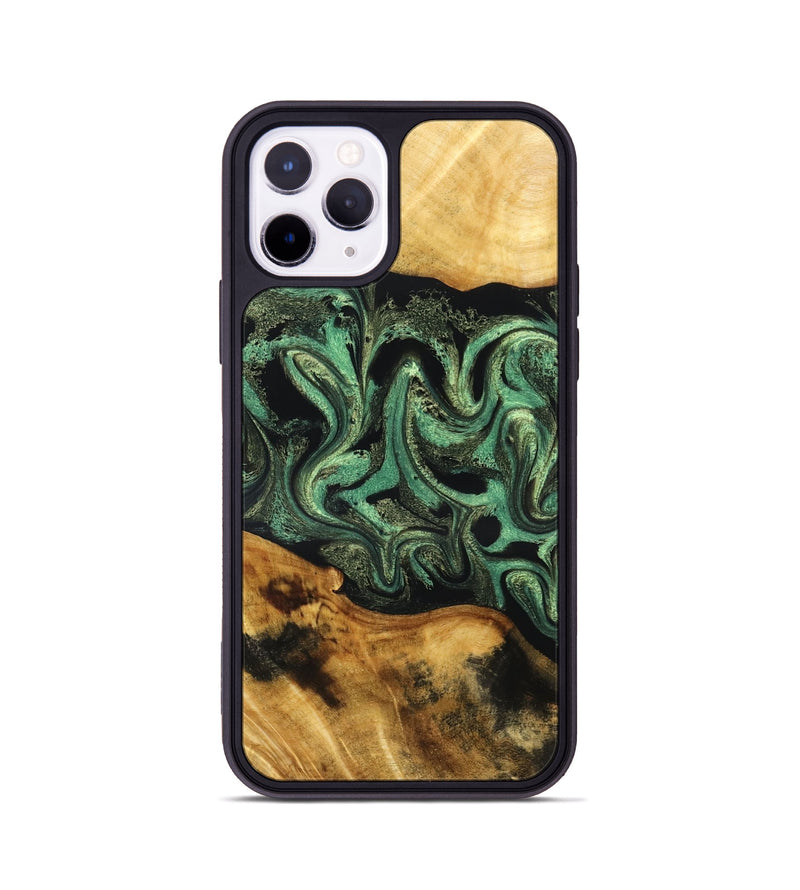 iPhone 11 Pro Wood Phone Case - Alvie (Green, 831125)