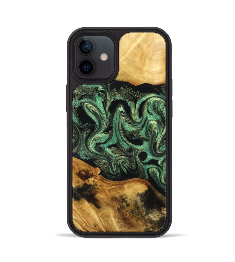 iPhone 12 Wood Phone Case - Alvie (Green, 831125)
