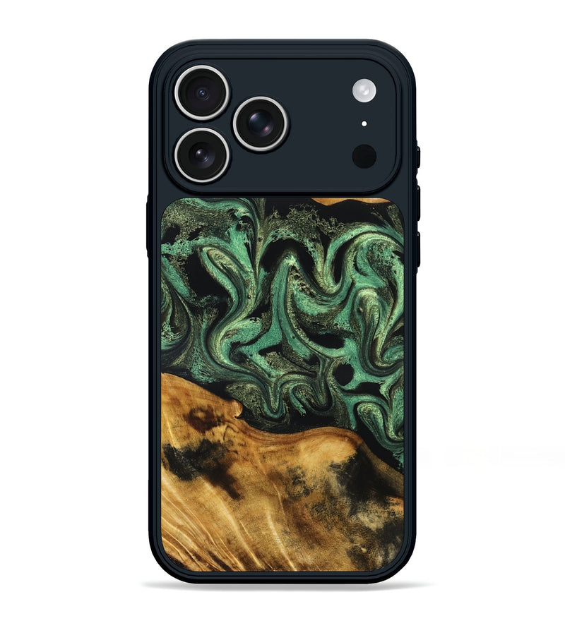 iPhone 17 Pro Max Wood Phone Case - Alvie (Green, 831125)