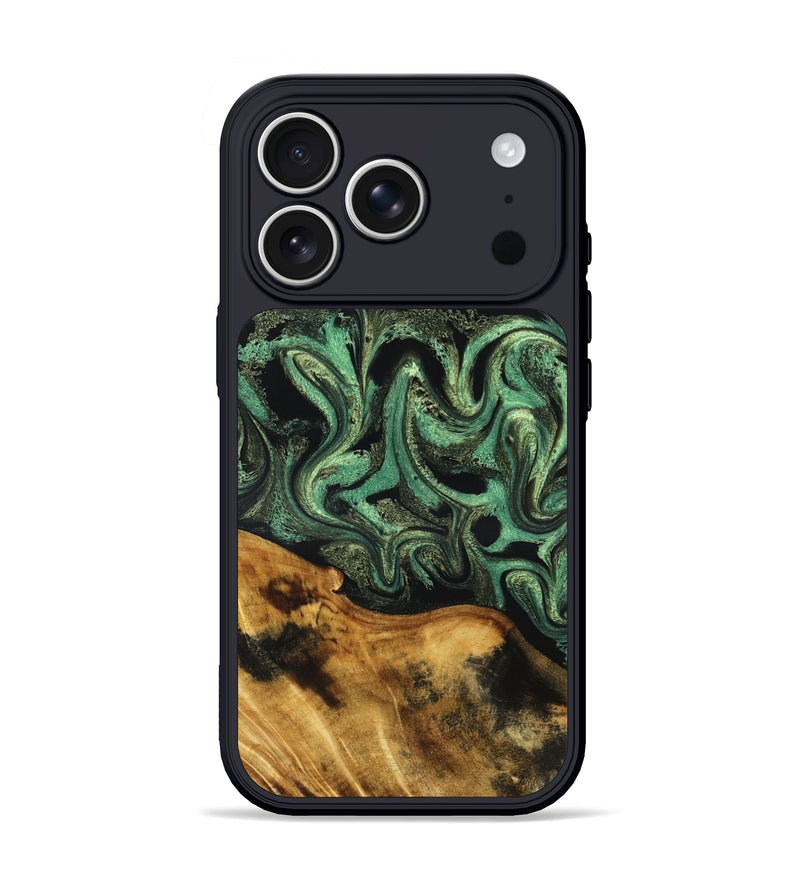 iPhone 17 Pro Wood Phone Case - Alvie (Green, 831125)