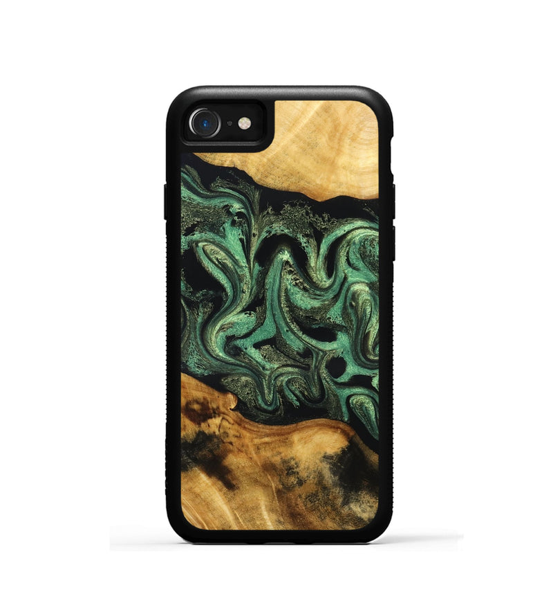 iPhone SE Wood Phone Case - Alvie (Green, 831125)