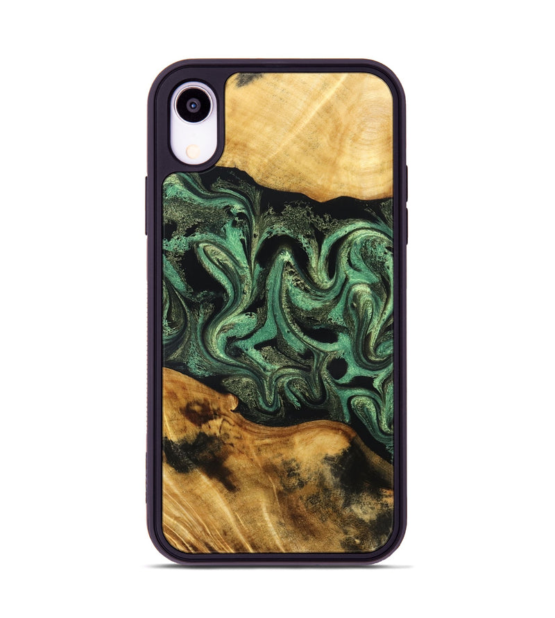 iPhone Xr Wood Phone Case - Alvie (Green, 831125)