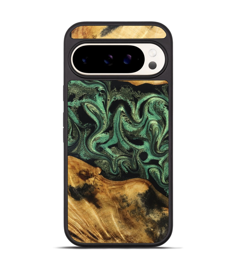 Pixel 9 Wood Phone Case - Alvie (Green, 831125)