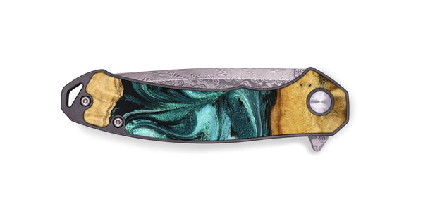 EDC Wood Pocket Knife - Elise (Green, 831126)