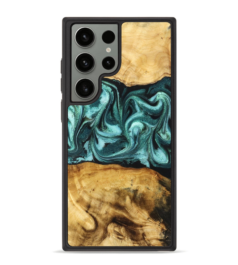 Galaxy S23 Ultra Wood Phone Case - Elise (Green, 831126)