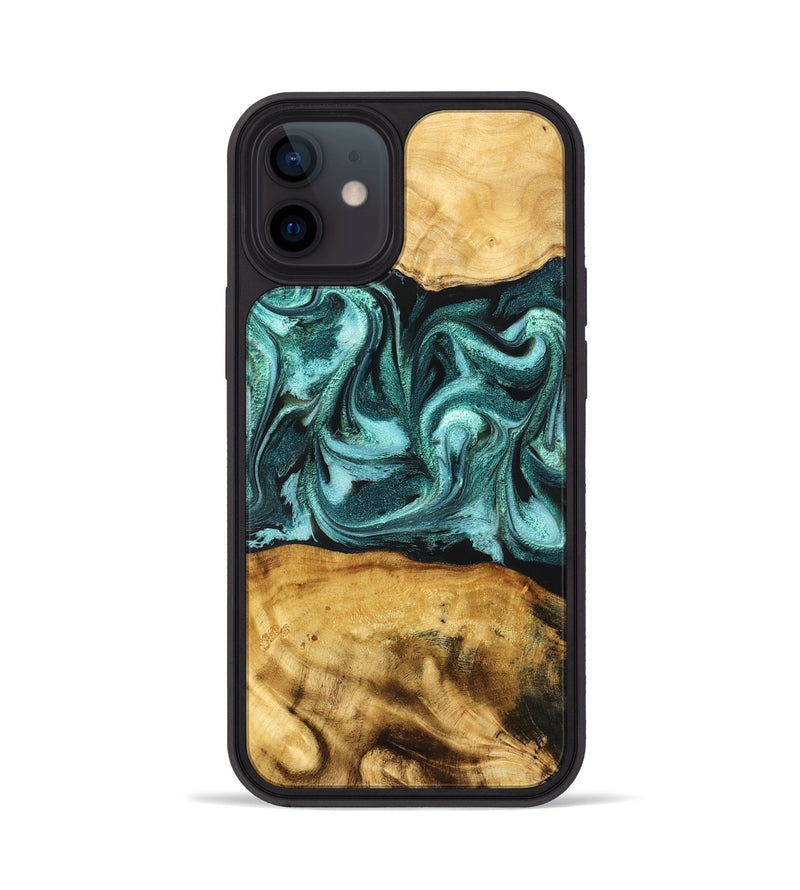 iPhone 12 Wood Phone Case - Elise (Green, 831126)
