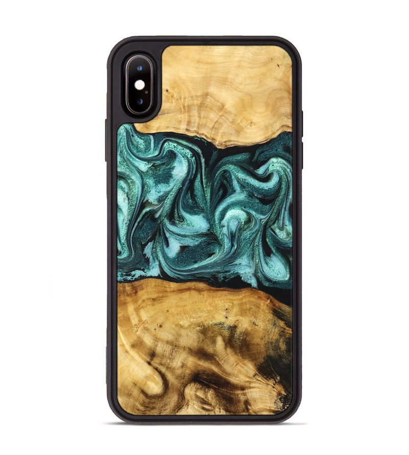 iPhone Xs Max Wood Phone Case - Elise (Green, 831126)