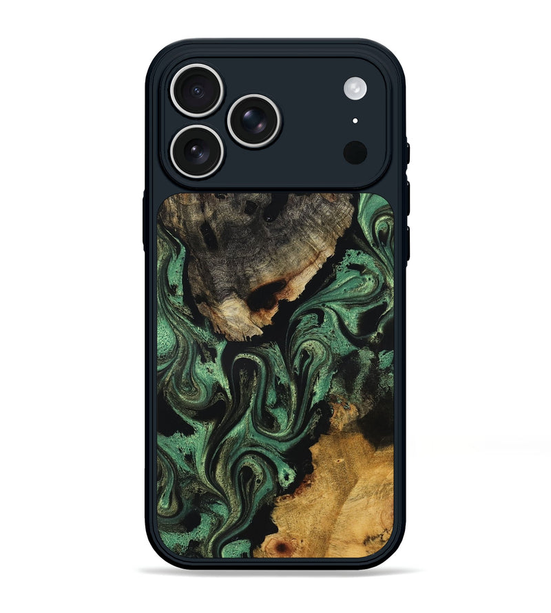 iPhone 17 Pro Max Wood Phone Case - Azalea (Green, 831127)