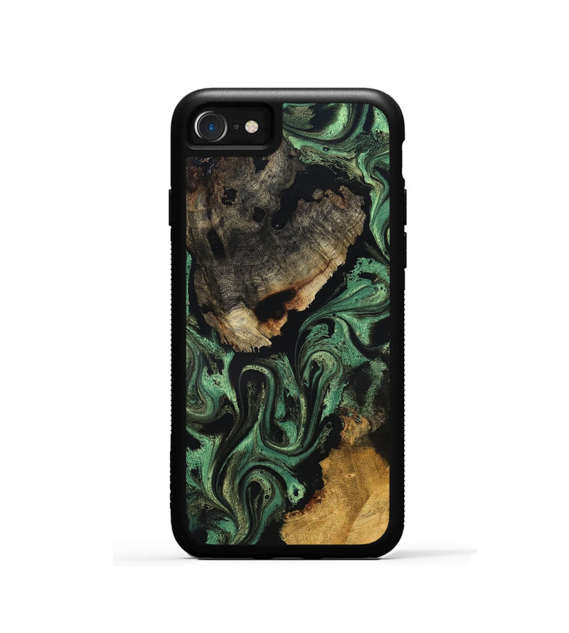 iPhone SE Wood Phone Case - Azalea (Green, 831127)
