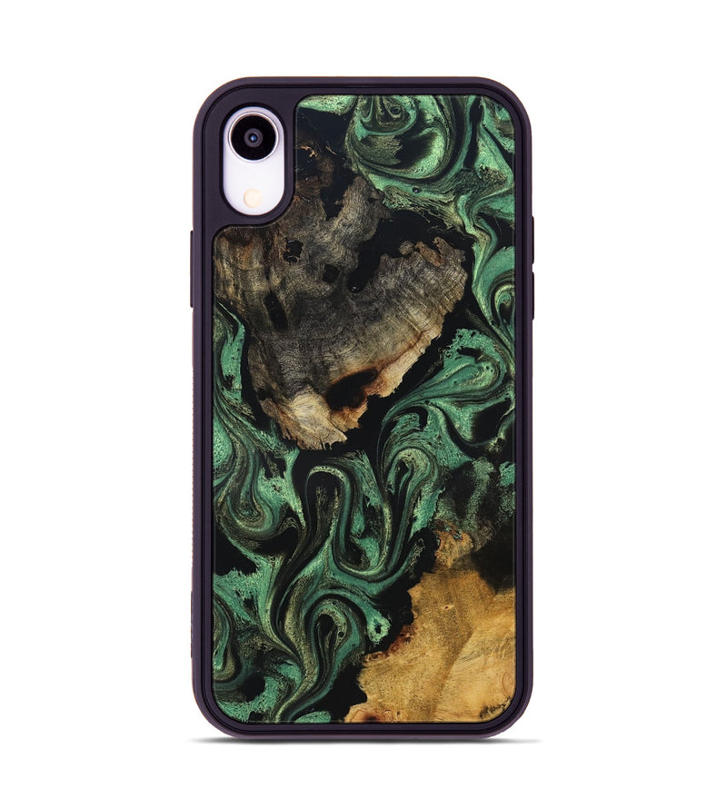 iPhone Xr Wood Phone Case - Azalea (Green, 831127)