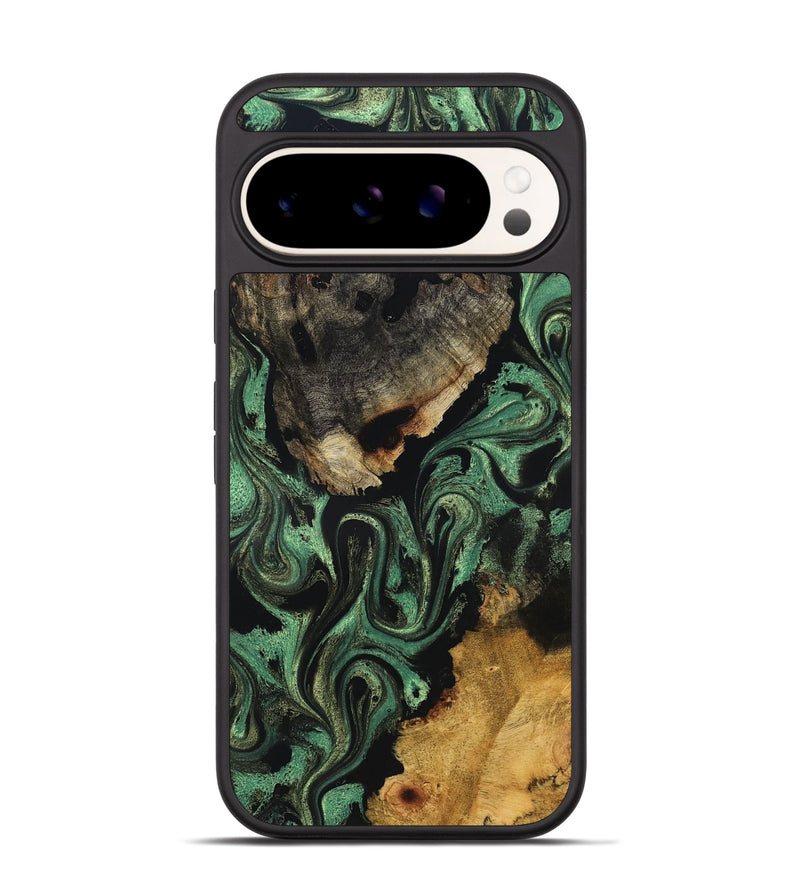 Pixel 9 Wood Phone Case - Azalea (Green, 831127)