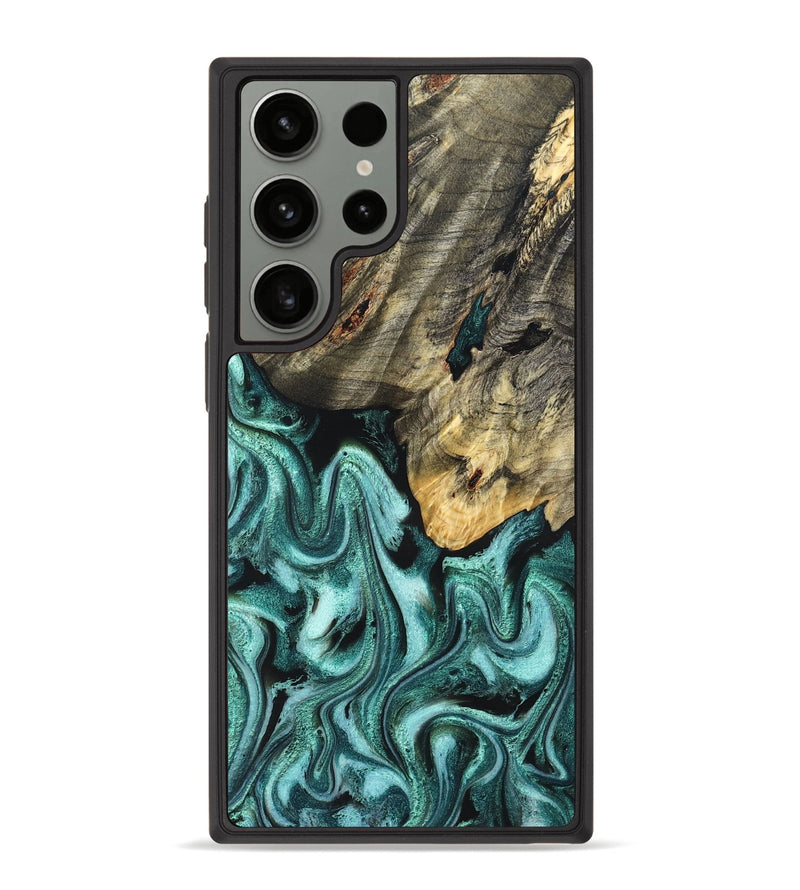 Galaxy S23 Ultra Wood Phone Case - Shaniya (Green, 831128)