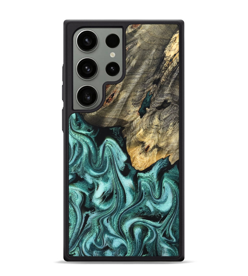 Galaxy S24 Ultra Wood Phone Case - Shaniya (Green, 831128)