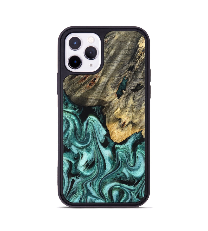 iPhone 11 Pro Wood Phone Case - Shaniya (Green, 831128)