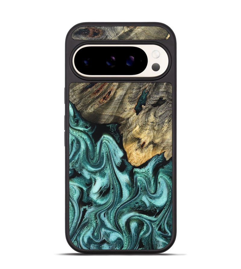 Pixel 9 Pro Wood Phone Case - Shaniya (Green, 831128)