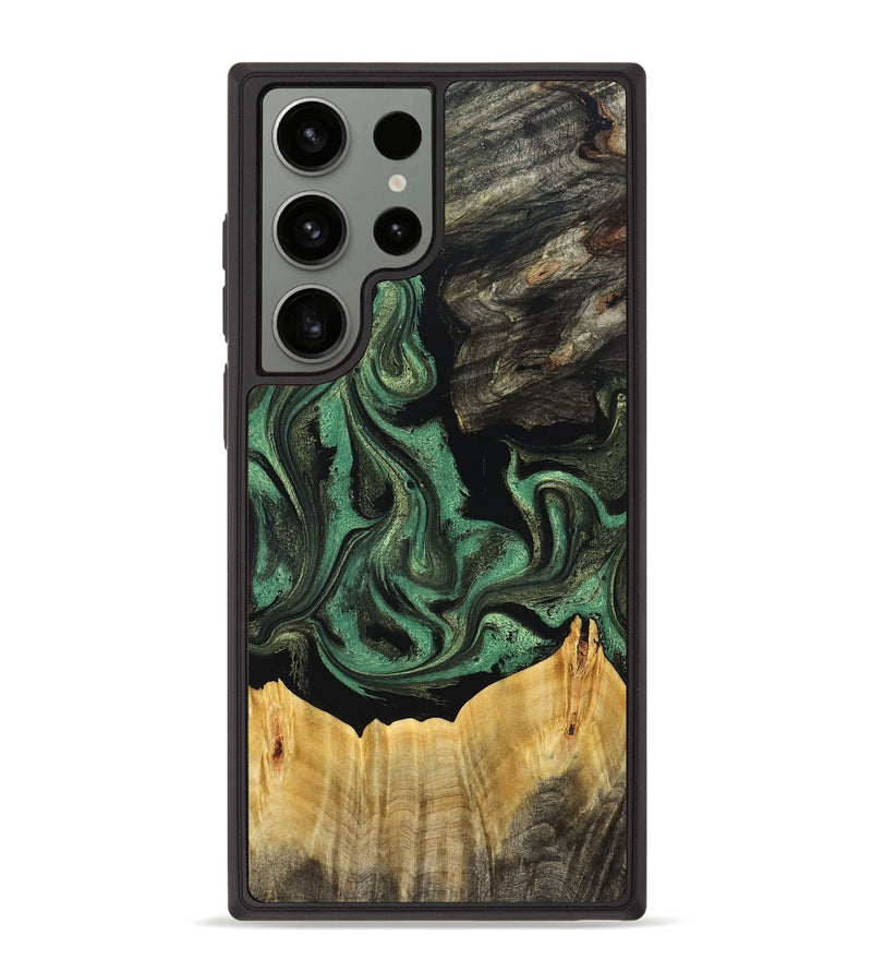 Galaxy S23 Ultra Wood Phone Case - Joselin (Green, 831129)