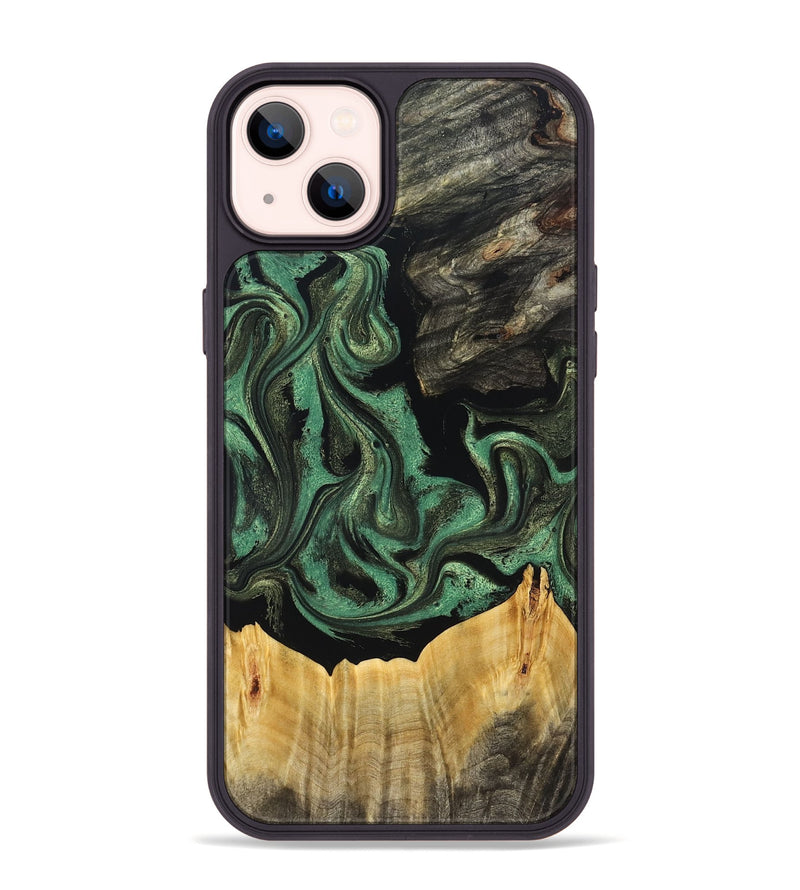 iPhone 14 Plus Wood Phone Case - Joselin (Green, 831129)