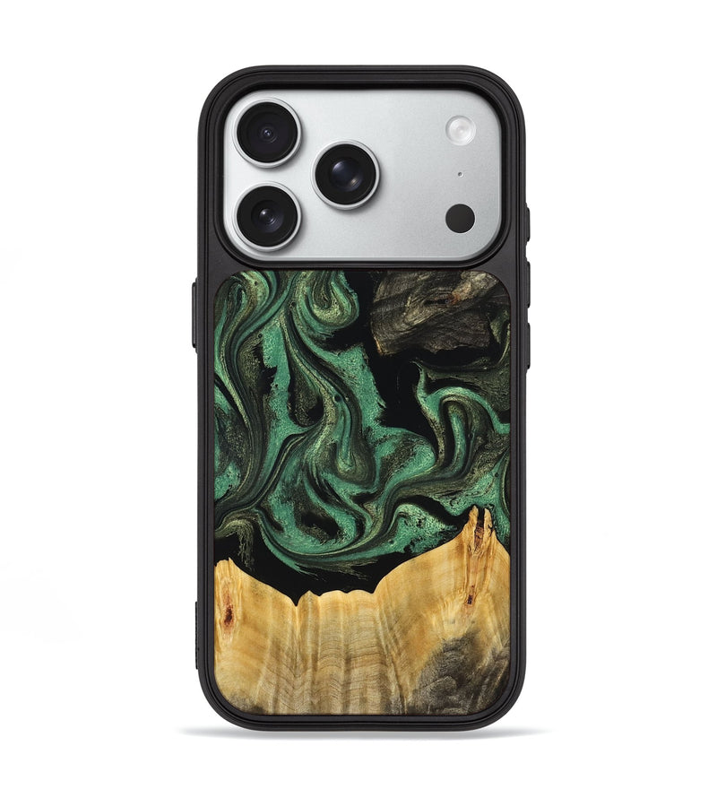 iPhone 18 Pro Wood Phone Case - Joselin (Green, 831129)