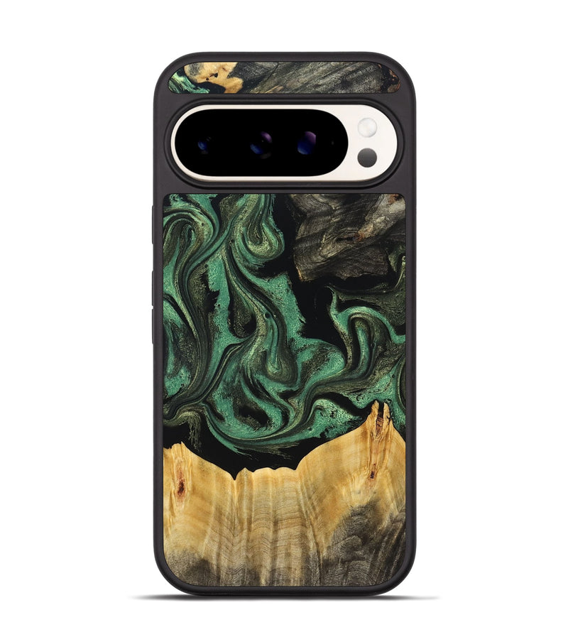 Pixel 9 Wood Phone Case - Joselin (Green, 831129)
