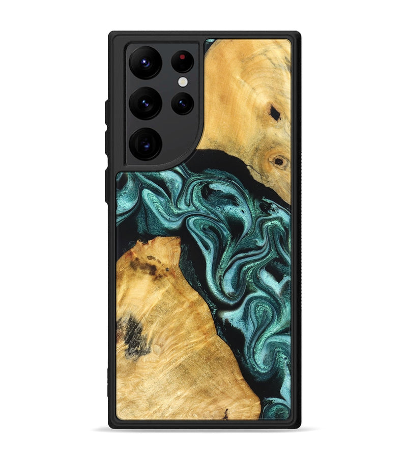 Galaxy S22 Ultra Wood Phone Case - Yusuf (Green, 831130)