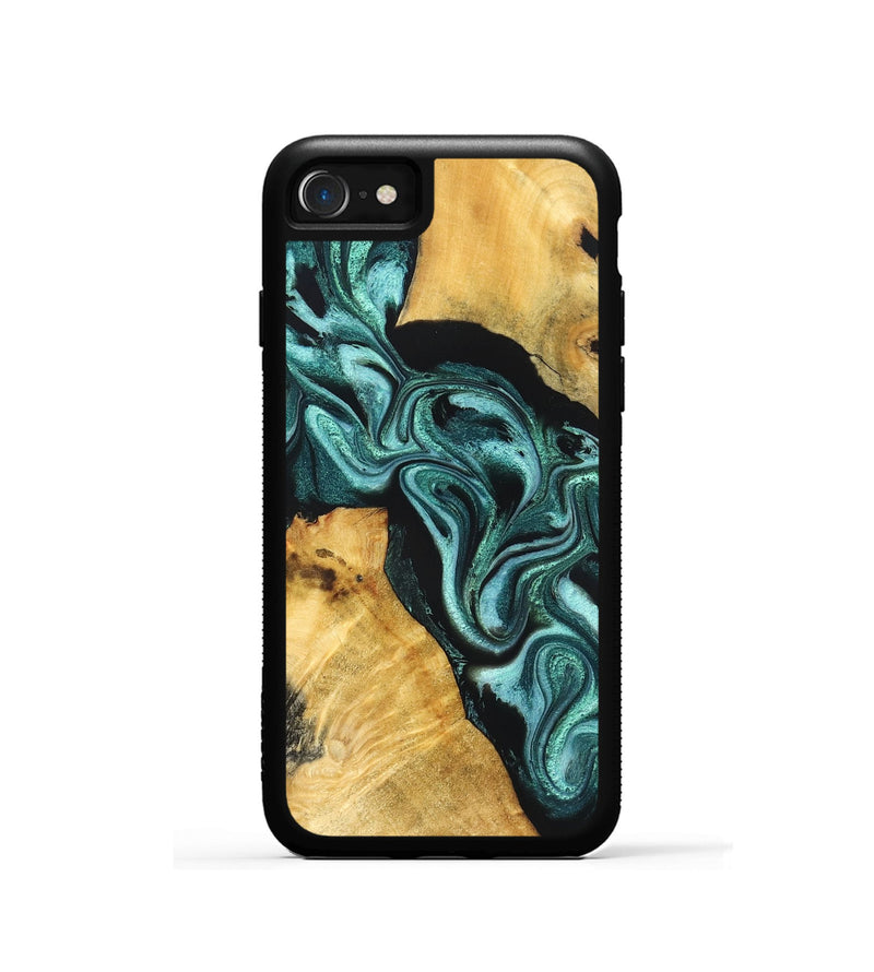 iPhone SE Wood Phone Case - Yusuf (Green, 831130)