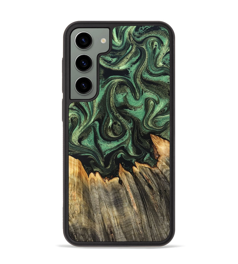 Galaxy S23 Plus Wood Phone Case - Myah (Green, 831131)