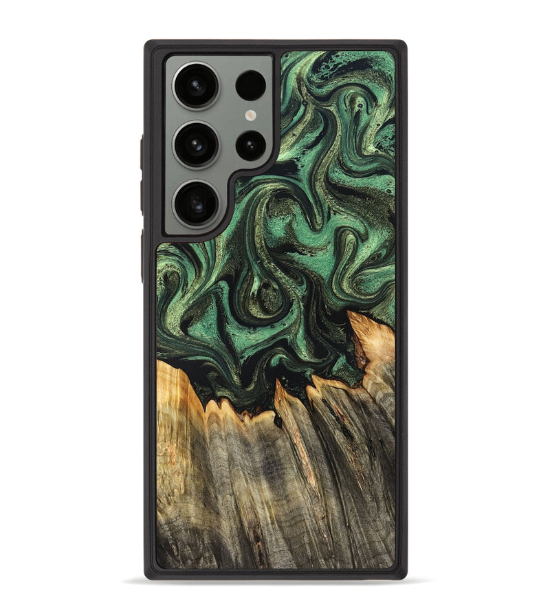 Galaxy S23 Ultra Wood Phone Case - Myah (Green, 831131)