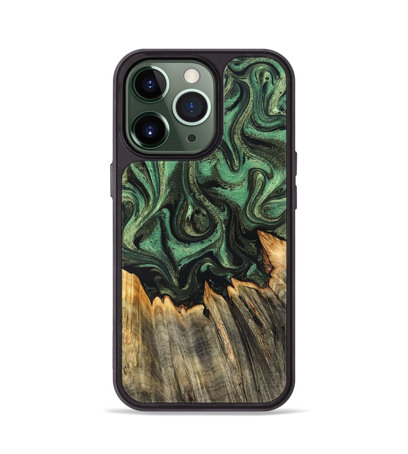 iPhone 13 Pro Wood Phone Case - Myah (Green, 831131)
