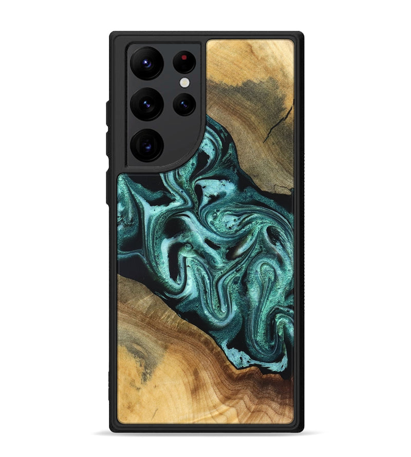 Galaxy S22 Ultra Wood Phone Case - Iliana (Green, 831132)