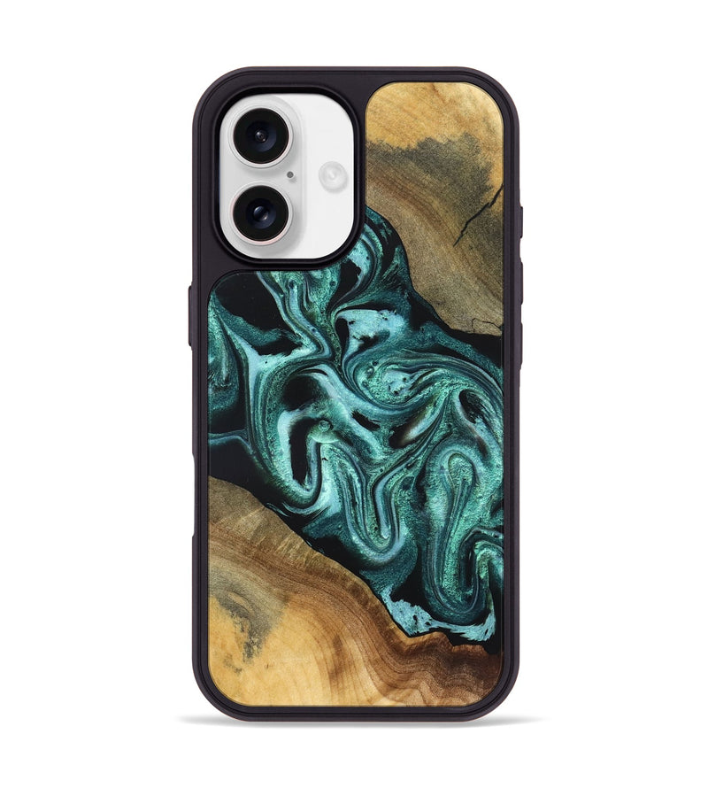 iPhone 17 Wood Phone Case - Iliana (Green, 831132)