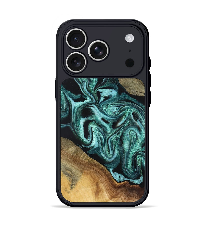 iPhone 17 Pro Wood Phone Case - Iliana (Green, 831132)