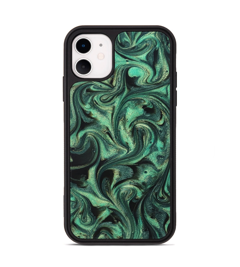 iPhone 11 ResinArt Phone Case - Lavinia (Green, 831133)