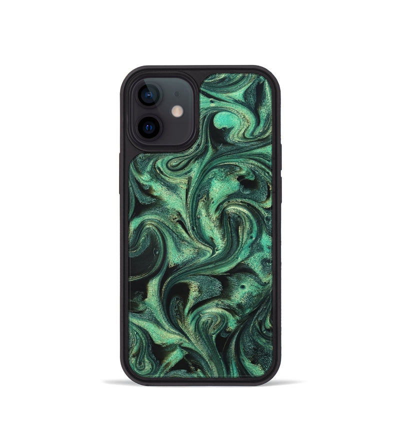 iPhone 12 mini ResinArt Phone Case - Lavinia (Green, 831133)