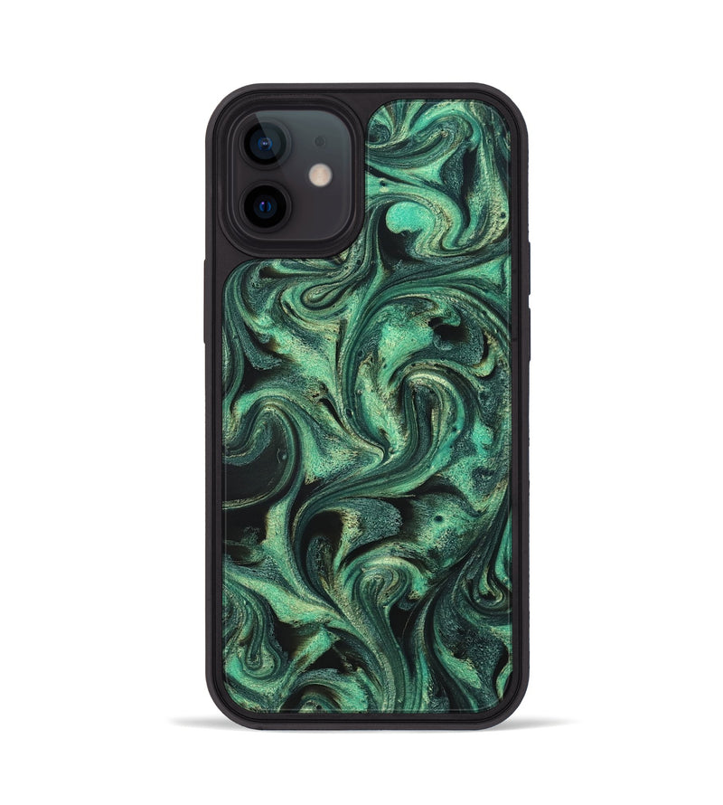 iPhone 12 ResinArt Phone Case - Lavinia (Green, 831133)