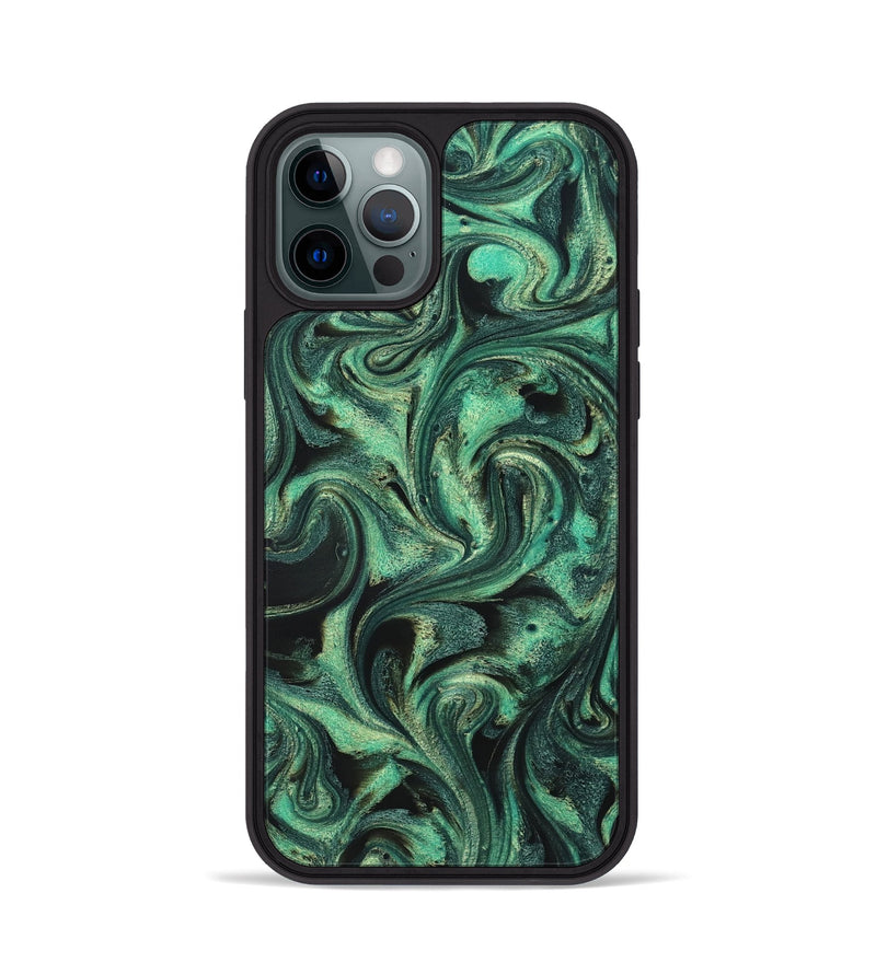 iPhone 12 Pro ResinArt Phone Case - Lavinia (Green, 831133)