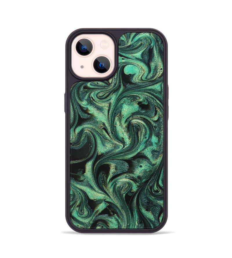 iPhone 14 ResinArt Phone Case - Lavinia (Green, 831133)