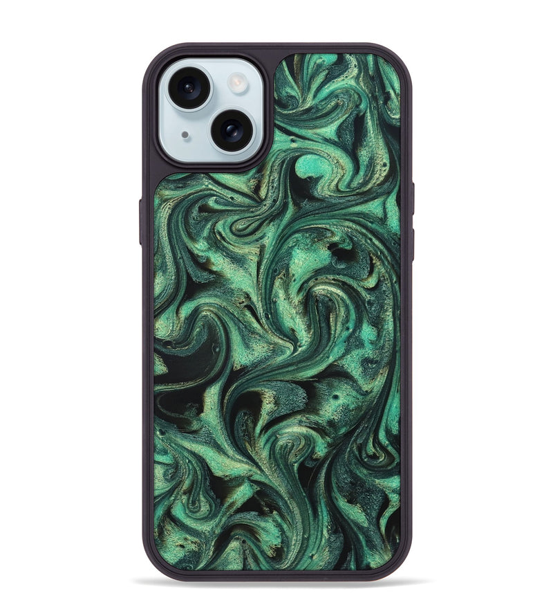 iPhone 15 Plus ResinArt Phone Case - Lavinia (Green, 831133)