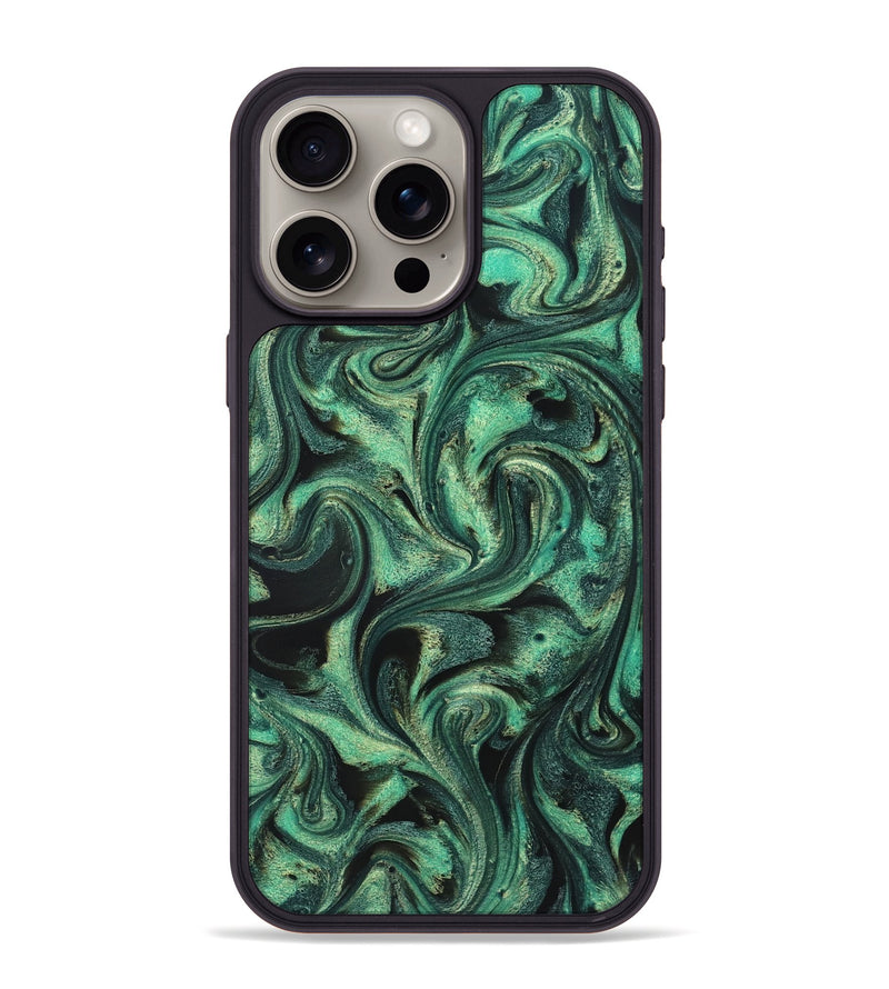 iPhone 15 Pro Max ResinArt Phone Case - Lavinia (Green, 831133)