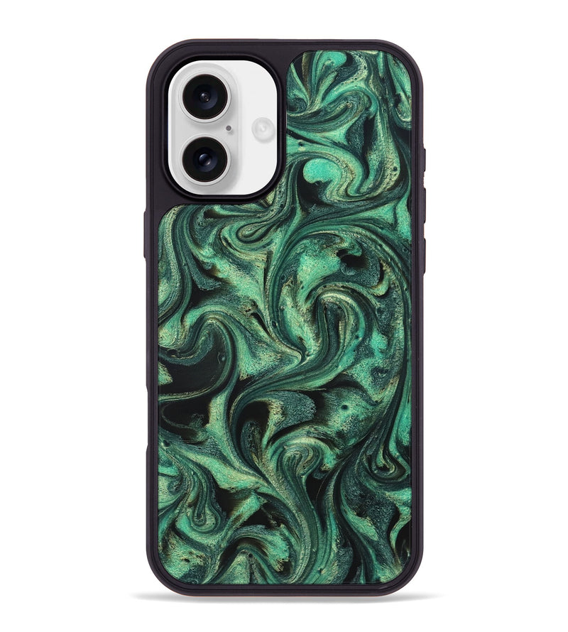 iPhone 16 Plus ResinArt Phone Case - Lavinia (Green, 831133)